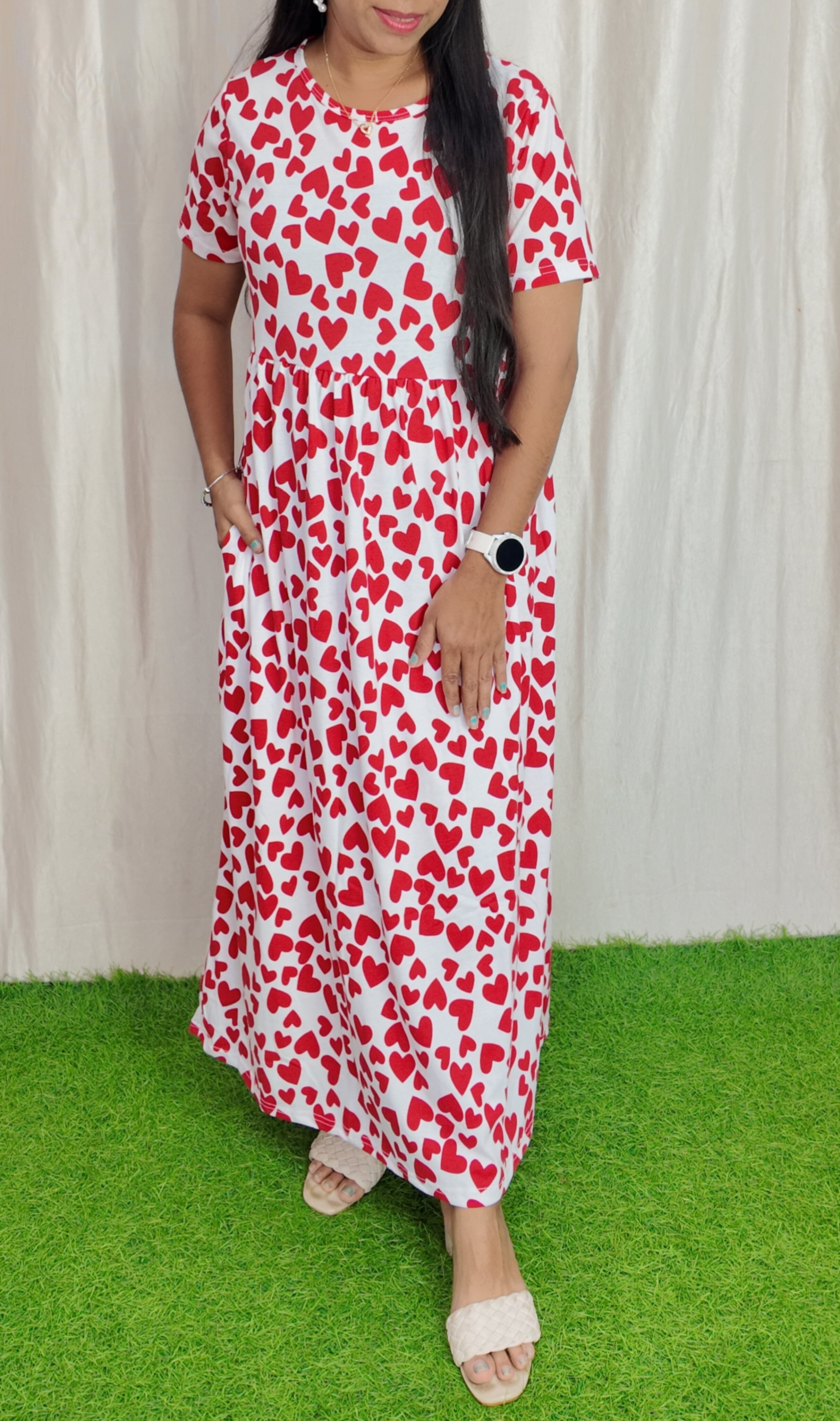 Cotton Loungewear Maxi (Non feeding) Buy 3 @1200/-