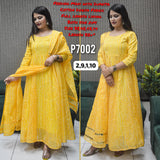 Cotton Doriya Feeding Maxi with Dupatta with Lining