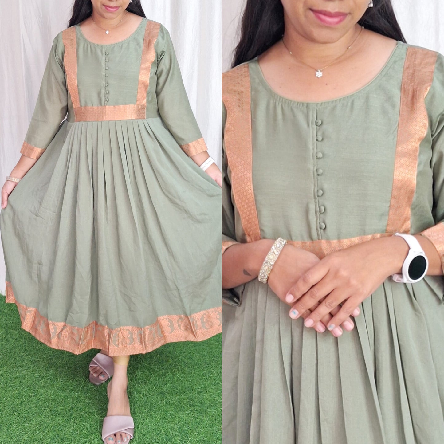 Georgette Gowns (with Lining) ( Non Feeding only)-093
