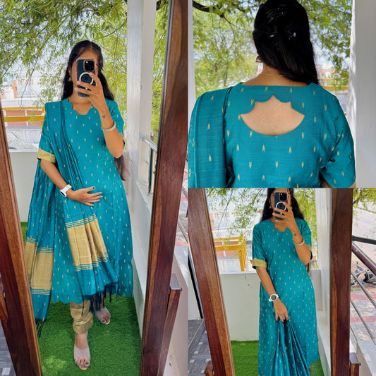 Feeding/Non Feeding- Premium Elite Salwar Suit Set(Top,Bottom,Duppata)