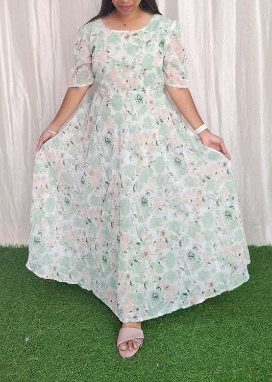 Georgette Maxi (with Lining) ( Non Feeding only)