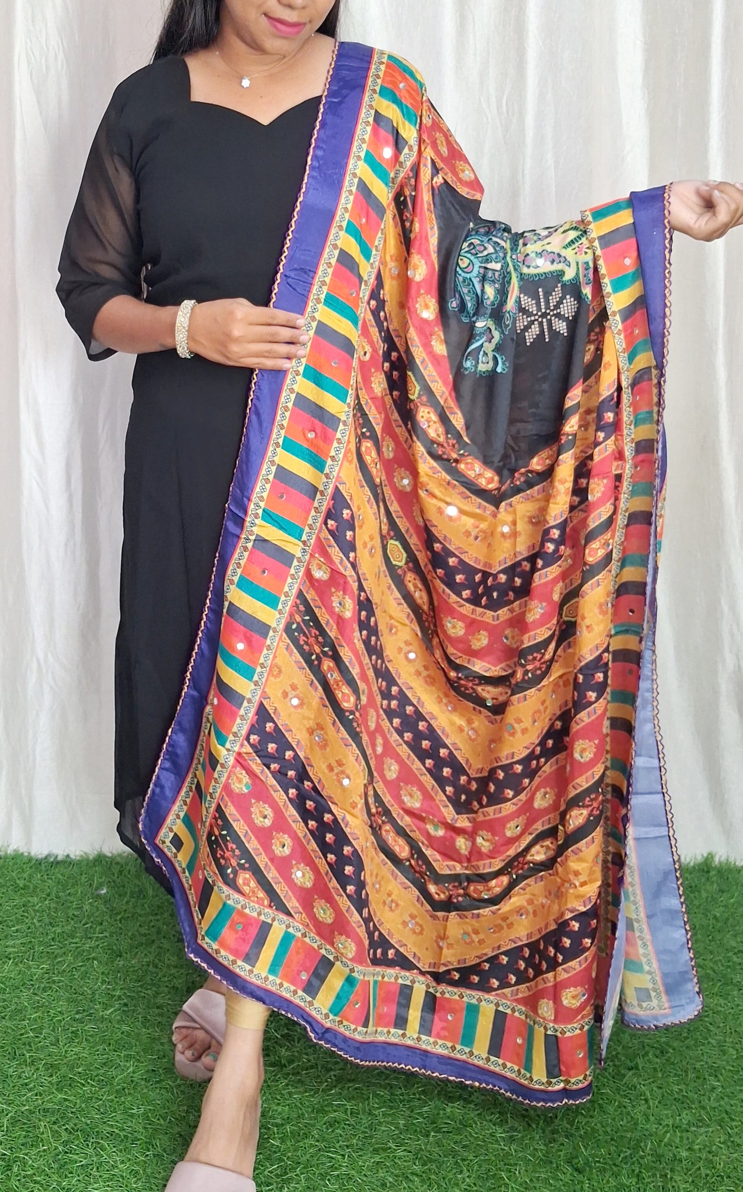 Party wear Georgette Dress with Duppata ( Non Feeding only)