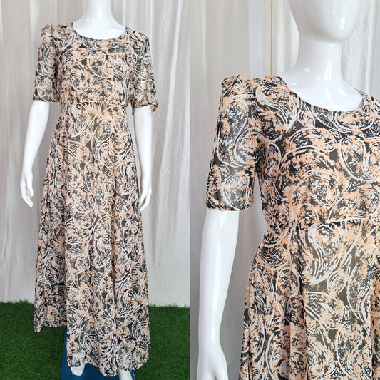 Georgette Maxi (with Lining) ( Non Feeding only)-117