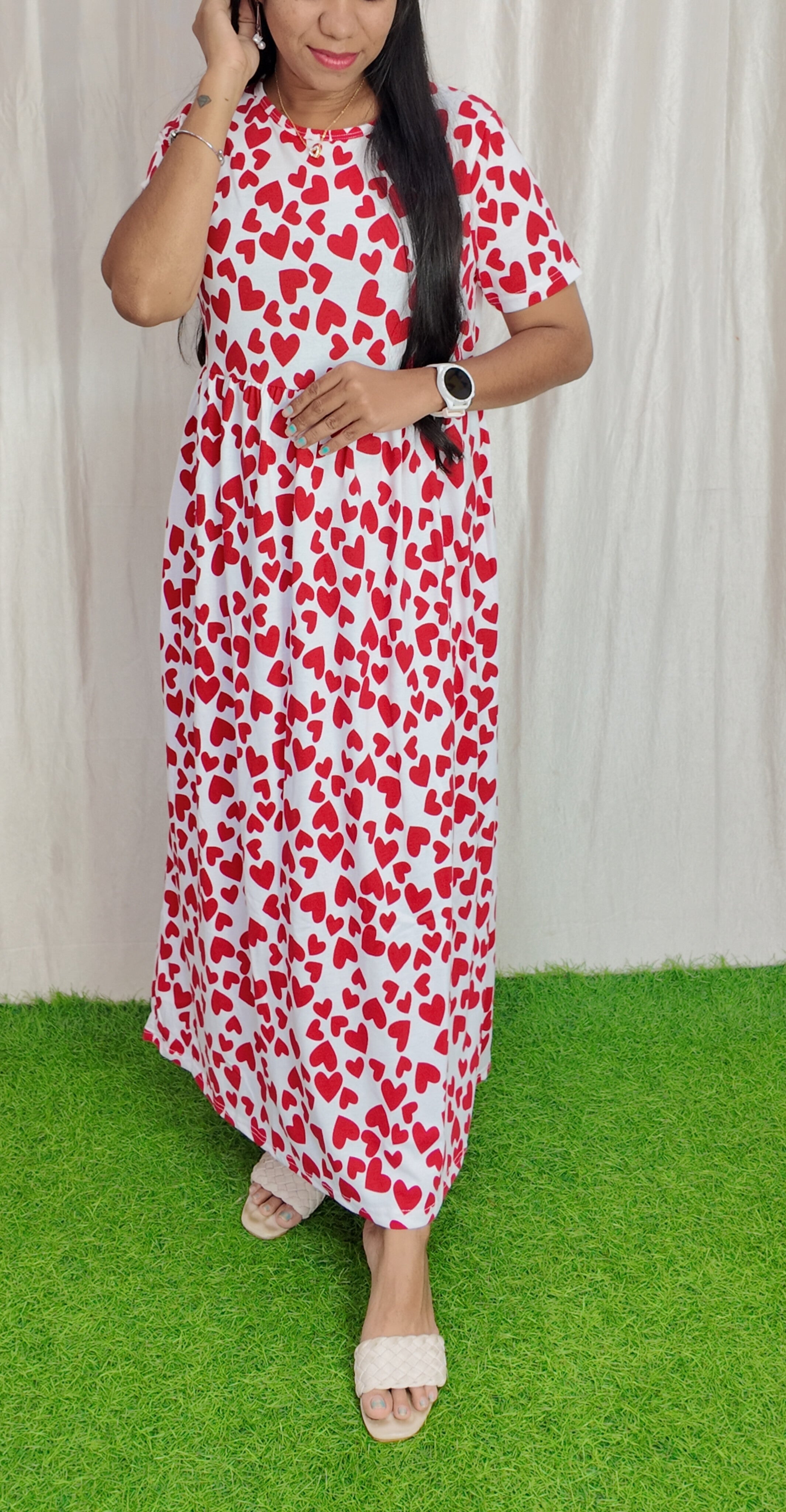 Cotton Loungewear Maxi (Non feeding) Buy 3 @1200/-