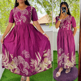 Feeding/Non Feeding Premium Cotton Maxi ( with cotton Lining )