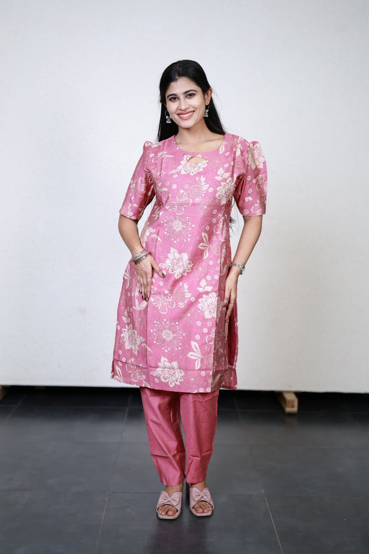 Feeding Vatican Printed Top and bottom Set(with Lining)SK003