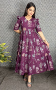 Feeding/Maternity Pure cotton Maxi(Without lining)