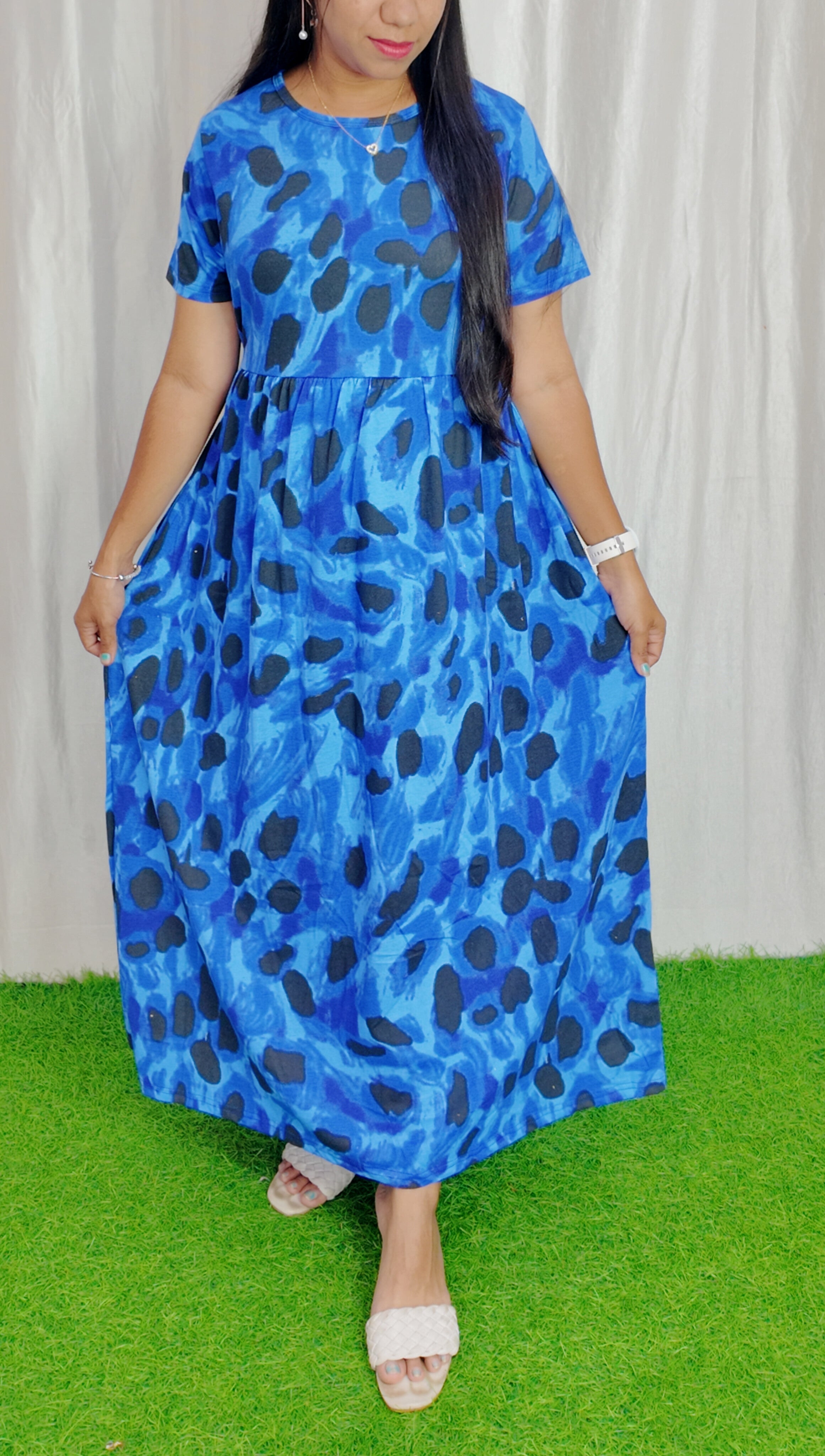 Cotton Loungewear Maxi (Non feeding) Buy 3 @1200/-