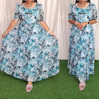 Georgette Maxi (with Lining) ( Non Feeding only)-119