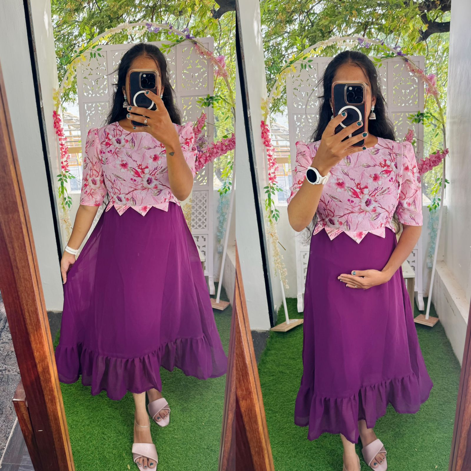 Feeding/Maternity-Pretty Mix and Match Dress