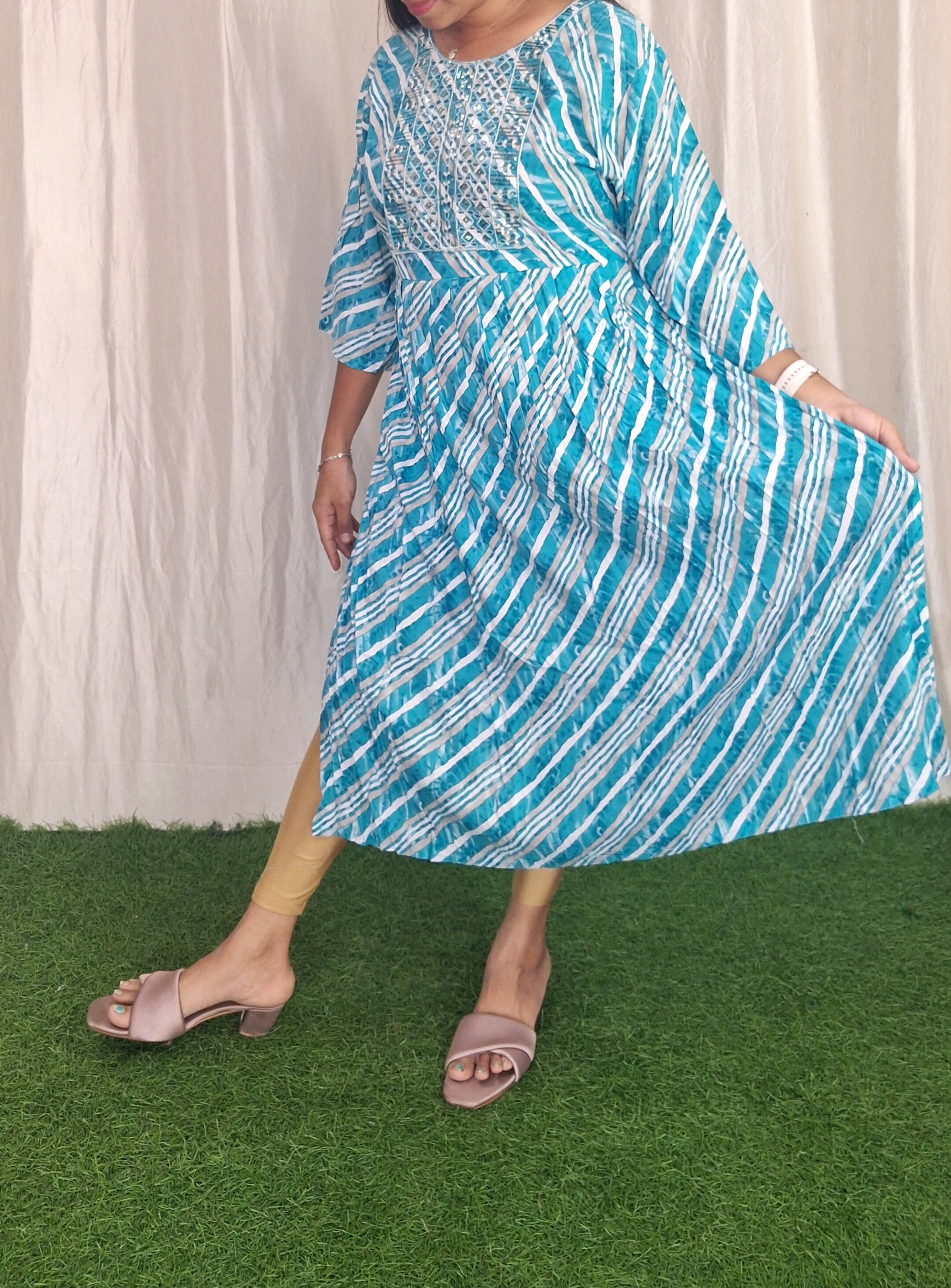 Buy 1 Get 1 Free Rayon Embroidery Kurti( Non Feeding only)