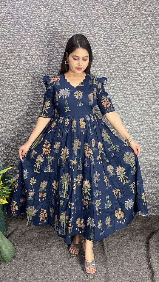 Feeding/Maternity Pure cotton Maxi(Without lining)