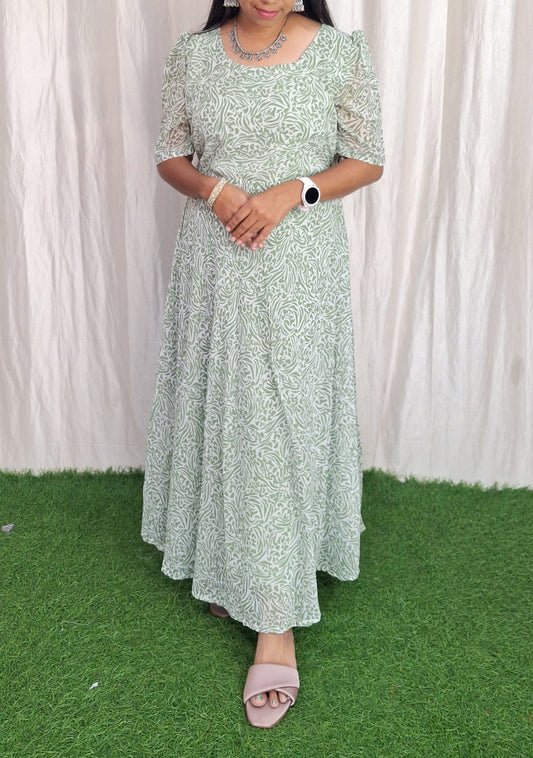 Georgette Maxi (with Lining) ( Non Feeding only)