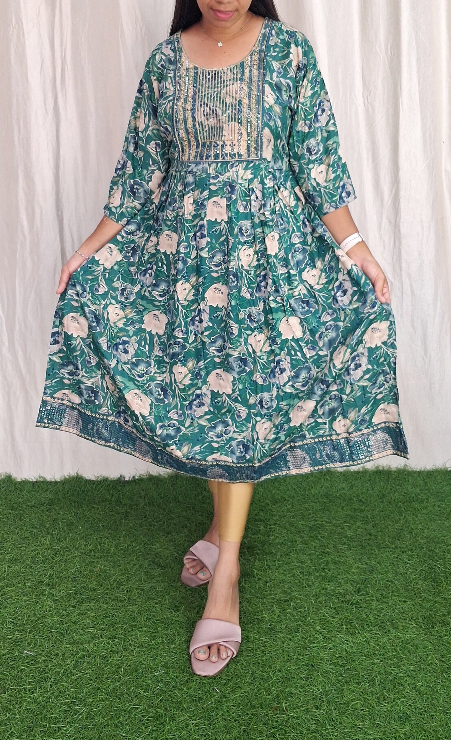 Rayon Embroidery Kurti( Non Feeding only)