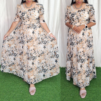 Georgette Maxi (with Lining) ( Non Feeding only)-120