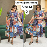 PULL UP MATERNITY/Zipless FEEDING KURTIS (Without lining)