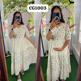 New Feeding/Maternity Pure cotton Maxi with lining CG1003