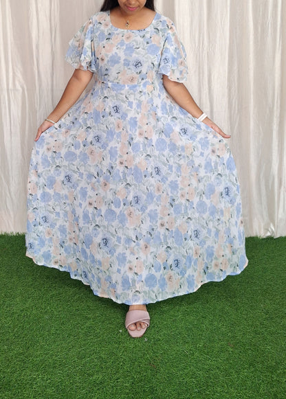 Georgette Maxi (with Lining) ( Non Feeding only)