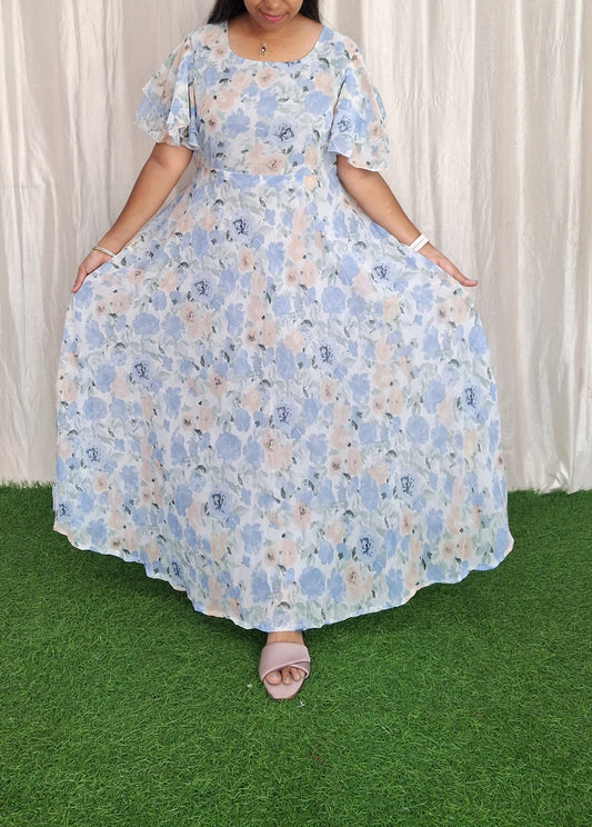 Georgette Maxi (with Lining) ( Non Feeding only)