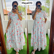 Maya010 Maxi(2nd Launch)-Feeding/Non feeding-Premium Heavy quality Georgette 3-Tier Maxi (With Lining)