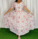 MayaOC7 Maxi-Feeding/Non feeding-Premium Heavy quality Georgette 3-Tier Maxi (With Lining)