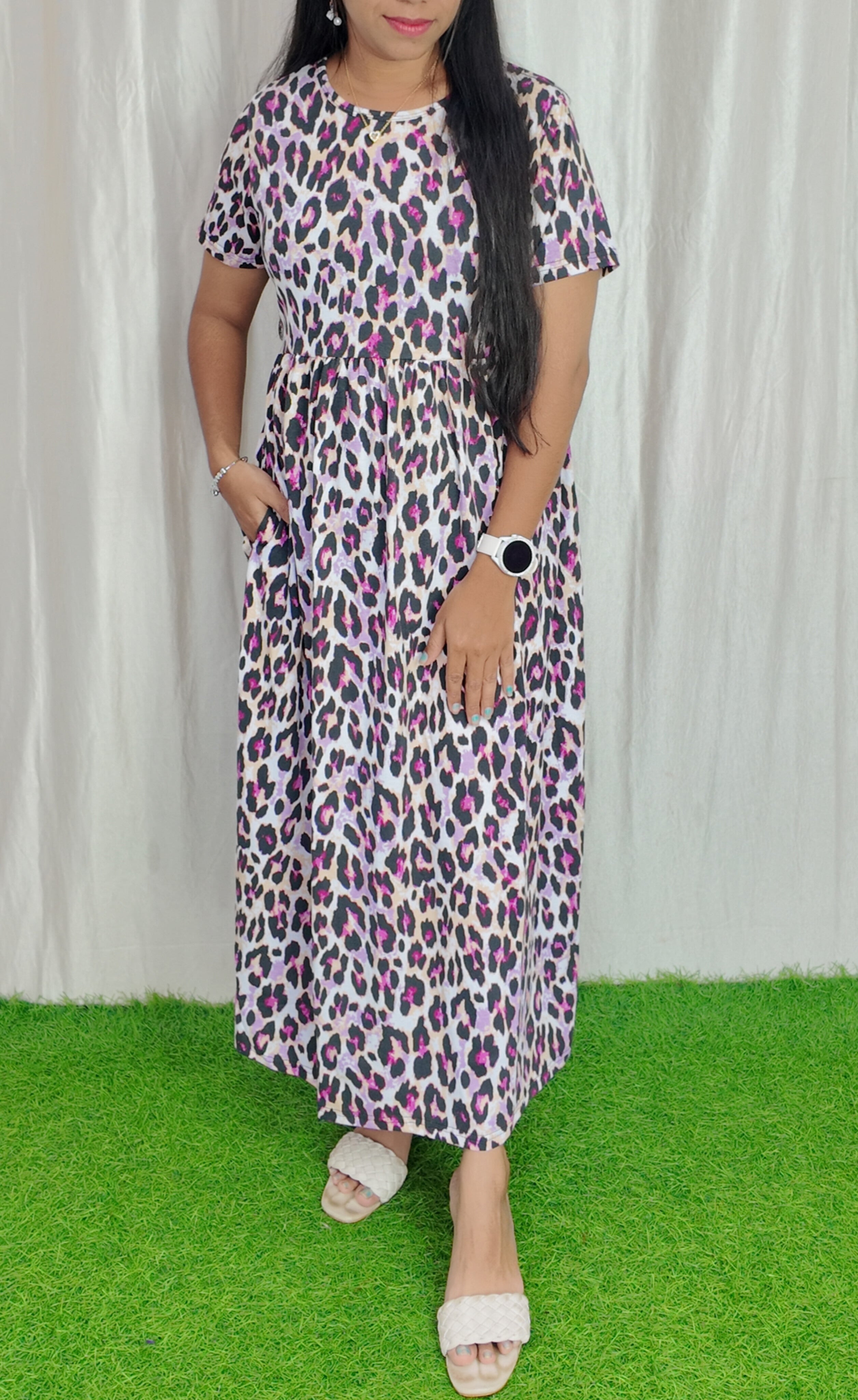 Cotton Loungewear Maxi (Non feeding) Buy 3 @1200/-