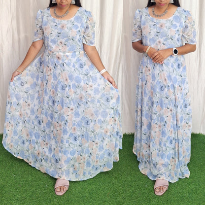 Georgette Maxi (with Lining) ( Non Feeding only)