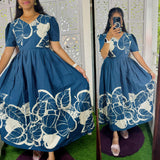 Feeding/Non Feeding Premium Cotton Maxi ( with cotton Lining )