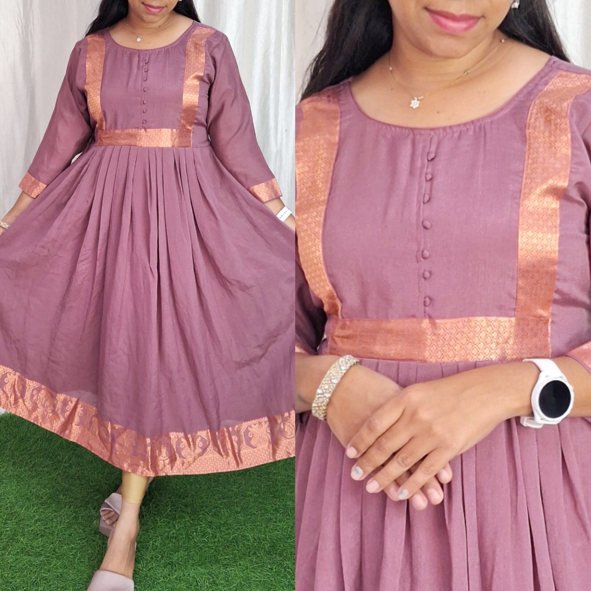 Buy 1 Get 1 Free Georgette Gowns (with Lining) ( Non Feeding only)-092