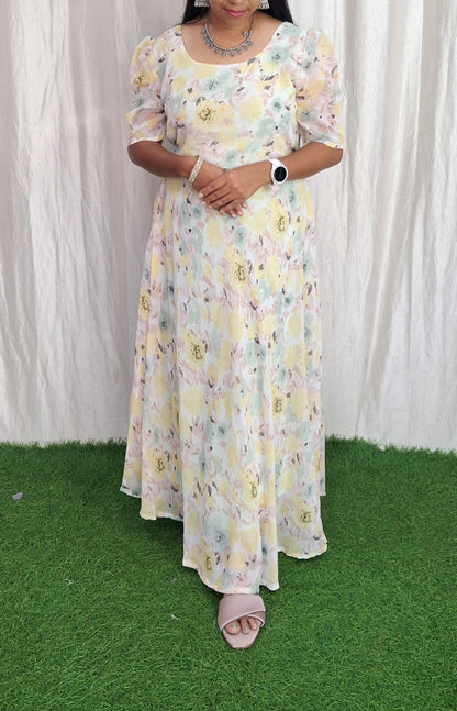 Georgette Maxi (with Lining) ( Non Feeding only)