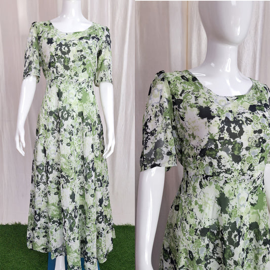 Georgette Maxi (with Lining) ( Non Feeding only)-123