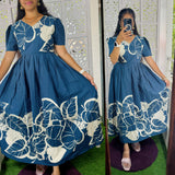 Feeding/Non Feeding Premium Cotton Maxi ( with cotton Lining )