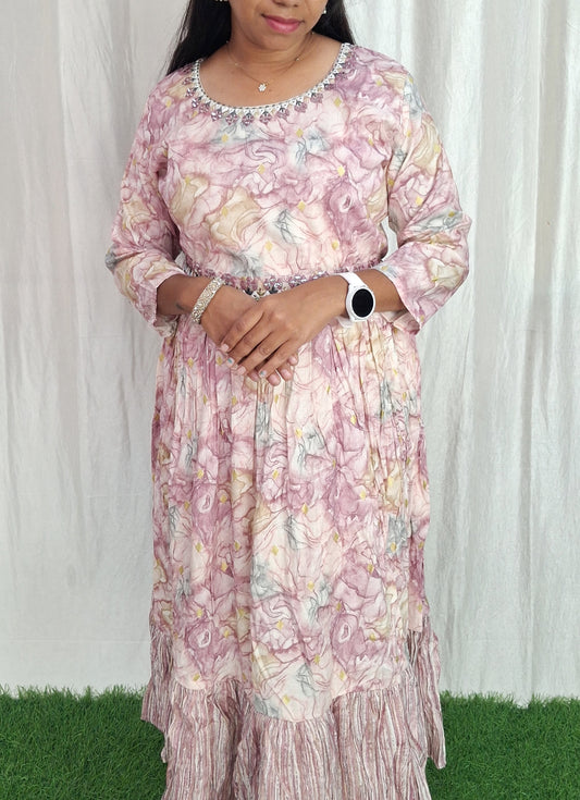 Cotton Embroidery Kurti( with lining) ( Non Feeding only)-128