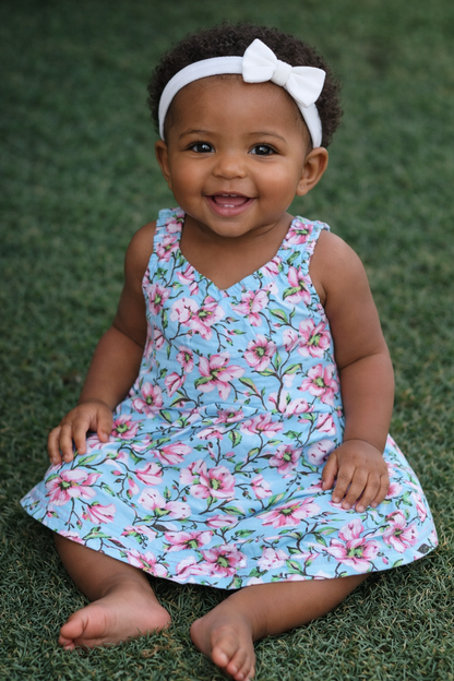 SF001-Elastic Shoulder Type Cotton knit Frocks for Little One's Buy 5 @600/-