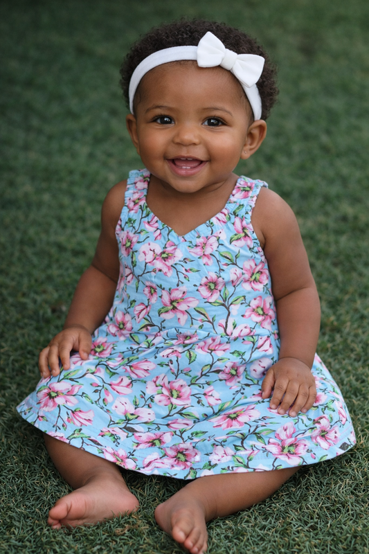 SF001-Elastic Shoulder Type Cotton knit Frocks for Little One's Buy 5 @600/-