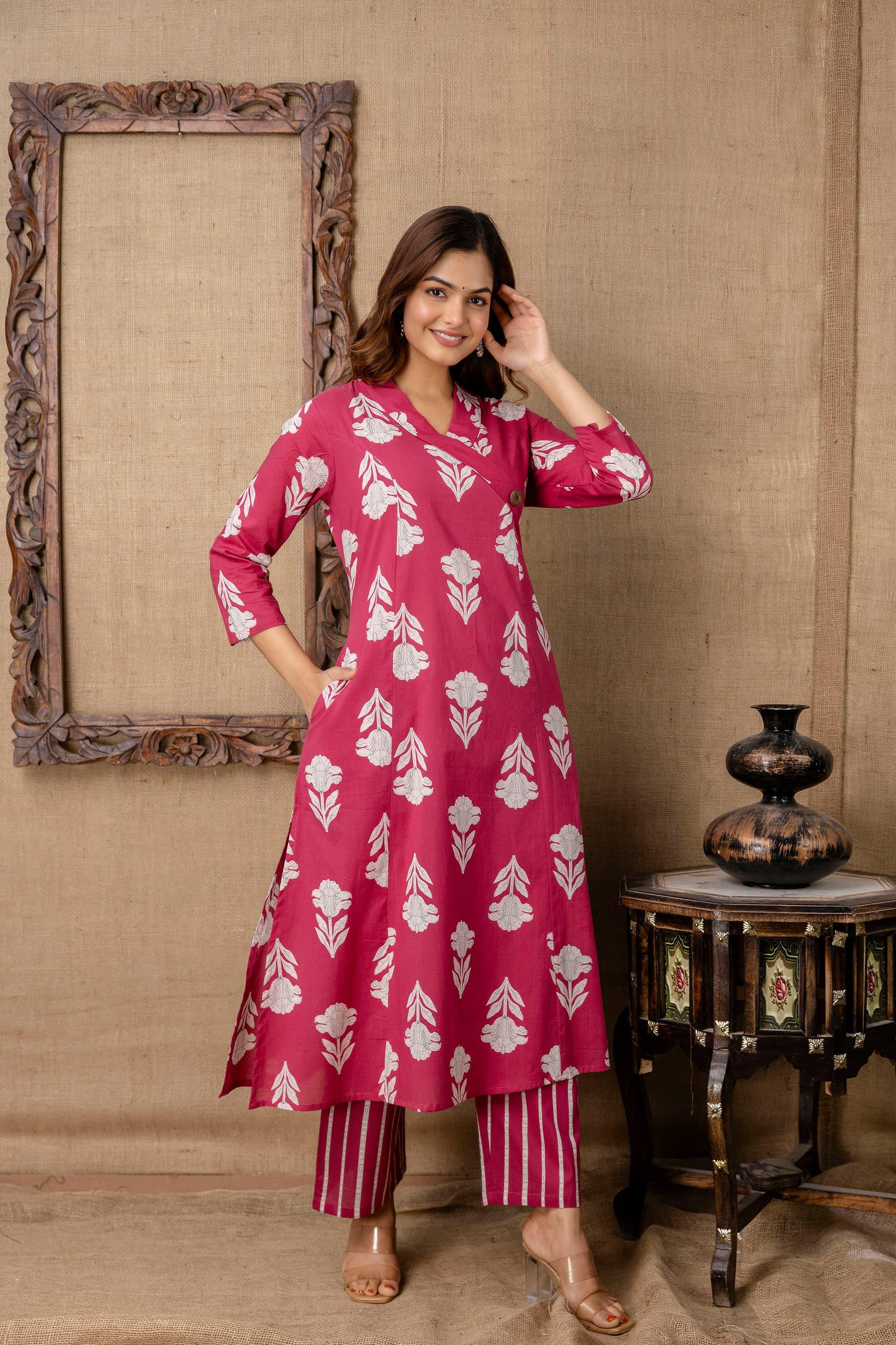 Feeding/Non Feeding Coords- Pure Cotton Kurti and Pant (Without Lining)