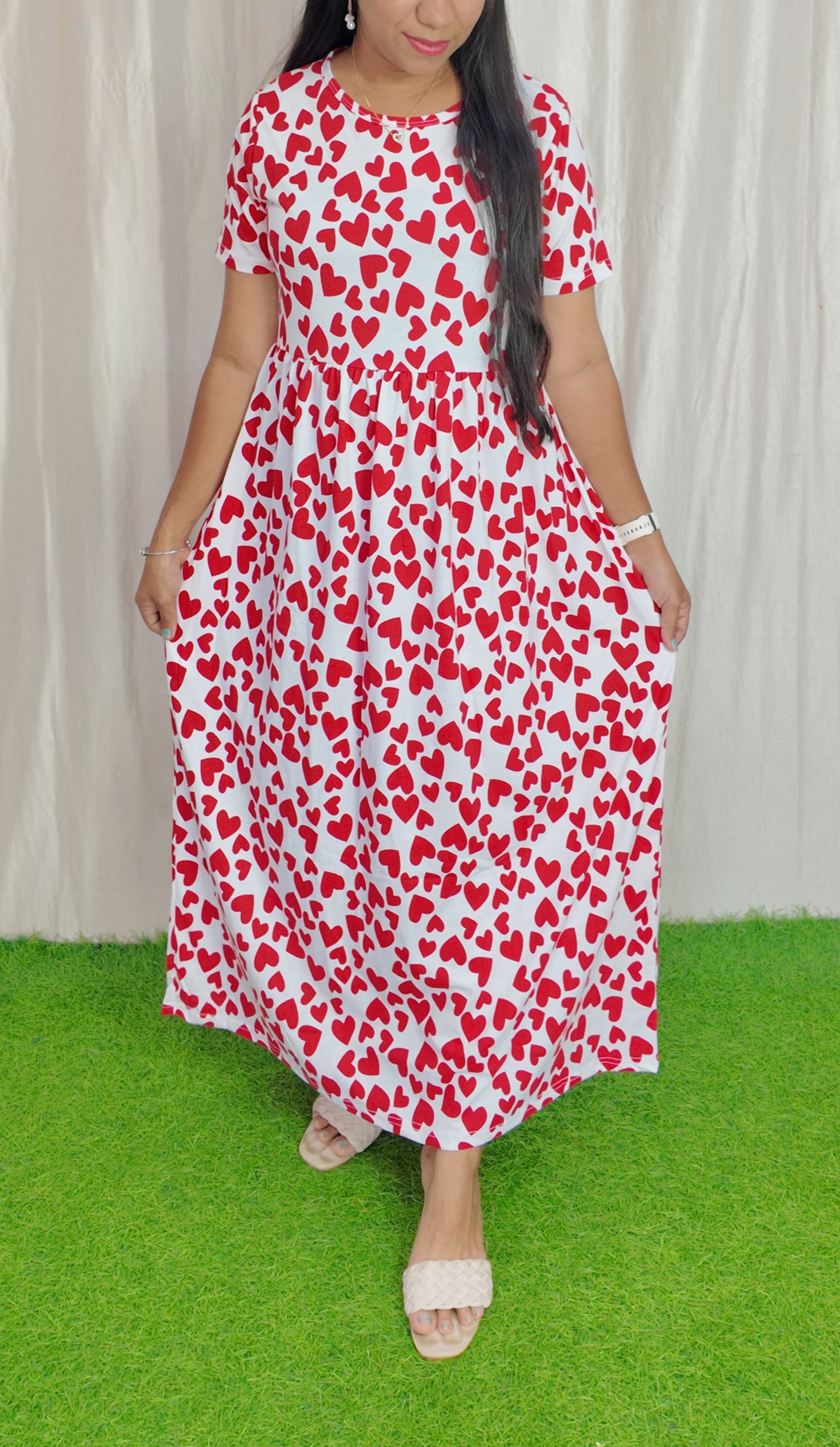 Cotton Loungewear Maxi (Non feeding) Buy 3 @1200/-