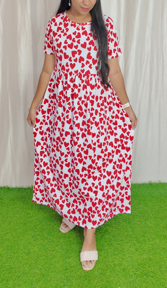 Cotton Loungewear Maxi (Non feeding) Buy 3 @1200/-