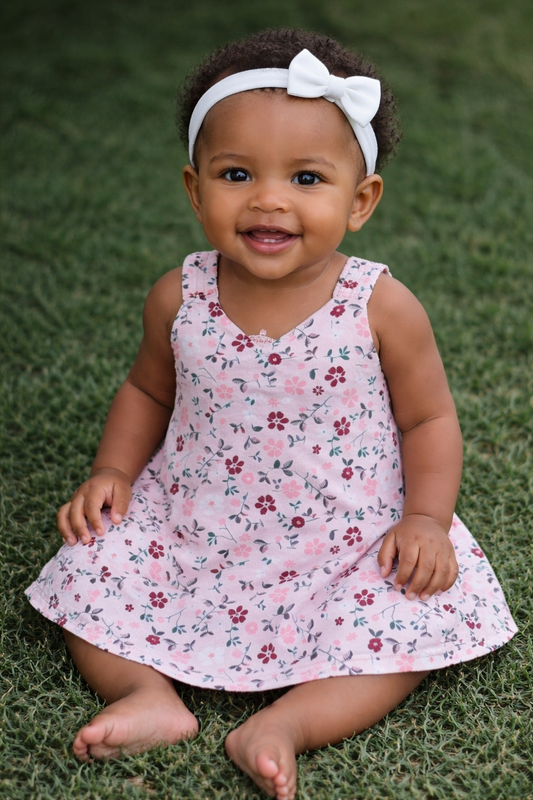 SF009-Elastic Shoulder Type Cotton knit Frocks for Little One's Buy 5 @600/-