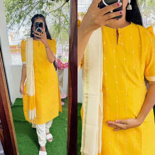 Feeding/Maternity - Vishu Special Premium 3pc Suit Sets