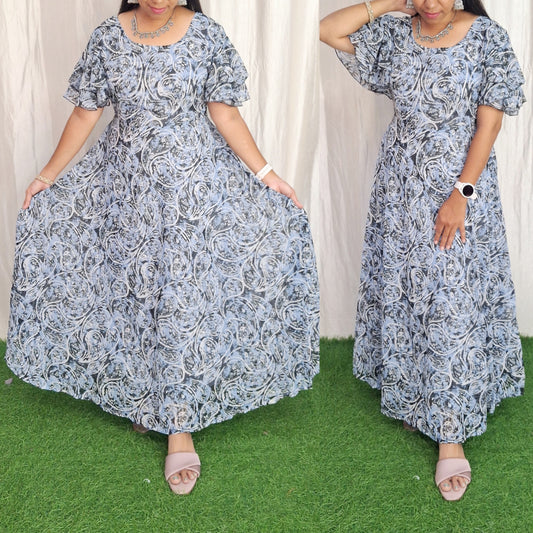 Georgette Maxi (with Lining) ( Non Feeding only)-113
