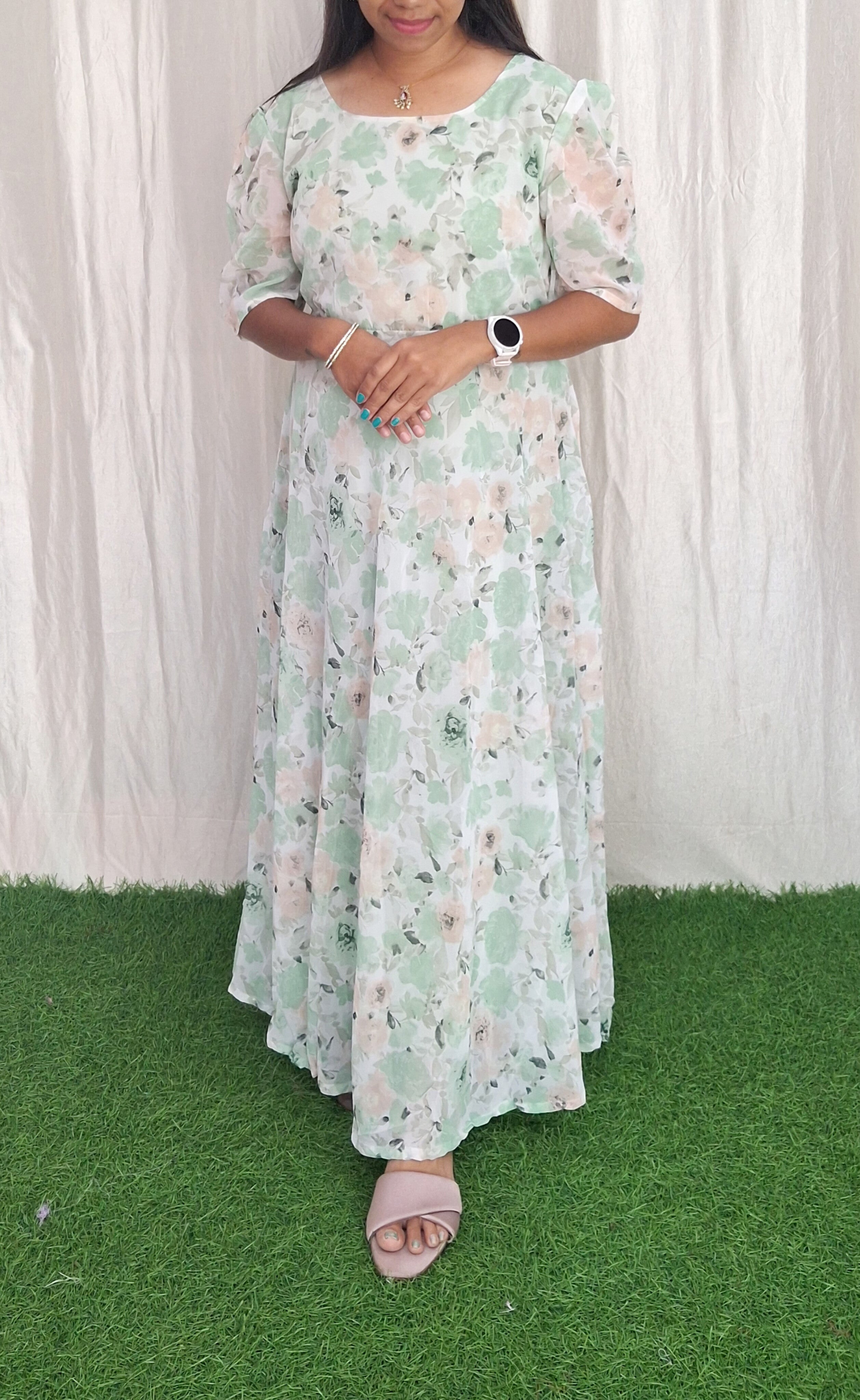 Georgette Maxi (with Lining) ( Non Feeding only)