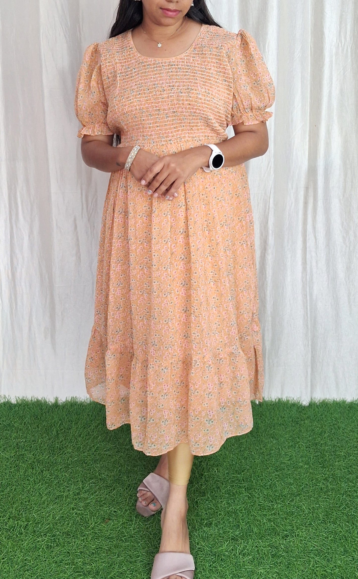 Georgette Smoking Dress (with Lining) ( Non Feeding only)-098