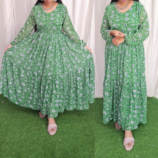 Georgette Maxi (with Lining) ( Non Feeding only)-121