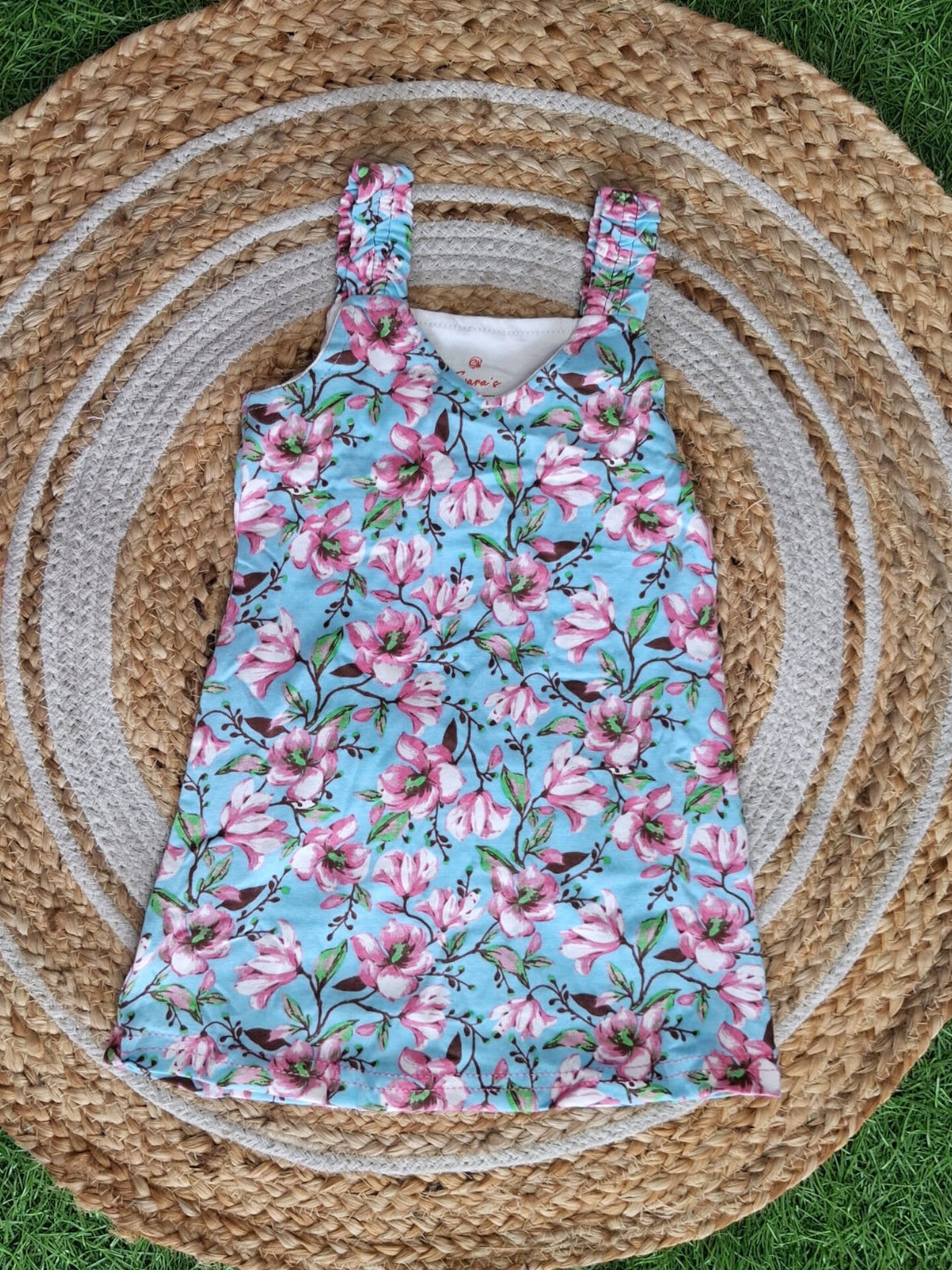 SF001-Elastic Shoulder Type Cotton knit Frocks for Little One's Buy 5 @600/-