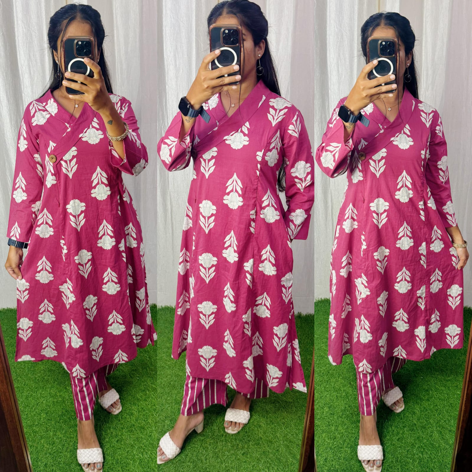 Feeding/Non Feeding Coords- Pure Cotton Kurti and Pant (Without Lining)