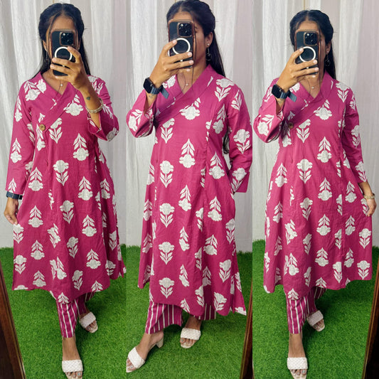 Feeding/Non Feeding Coords- Pure Cotton Kurti and Pant (Without Lining) FC0120