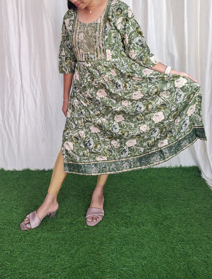 Rayon Embroidery Kurti( Non Feeding only)