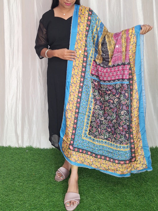 Buy 1 Get 1 Free Party wear Georgette Dress with Duppata ( Non Feeding only)-082D