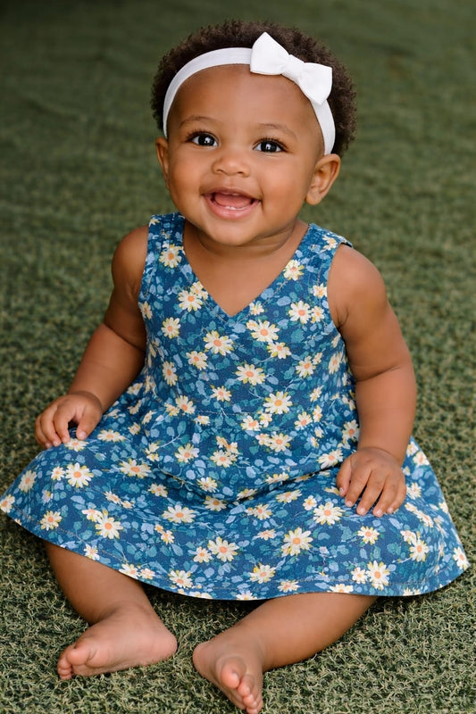 SF006-Elastic Shoulder Type Cotton knit Frocks for Little One's Buy 5 @600/-
